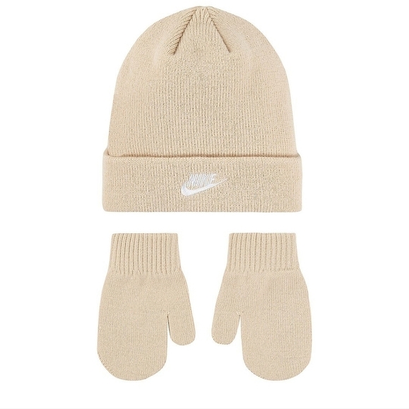 Nike Other - Beige NIKE WINTER HAT AND GLOVES 2T-4T Brand New With Tags!